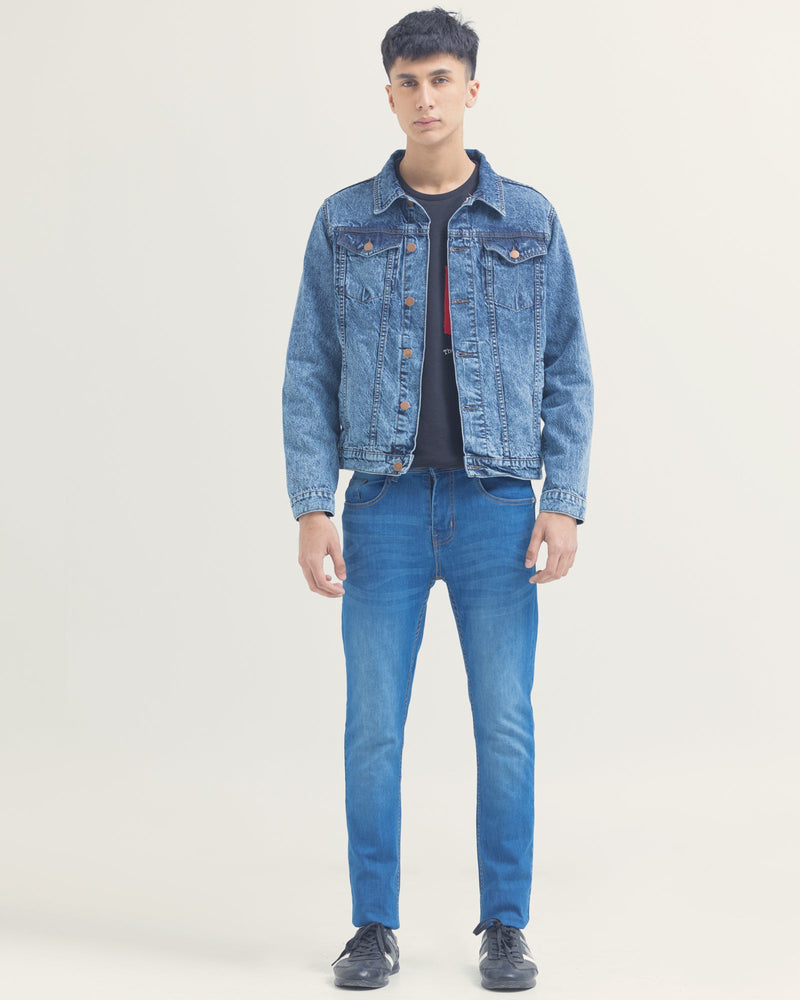 Men Denim Jacket - Engine - Buy Now