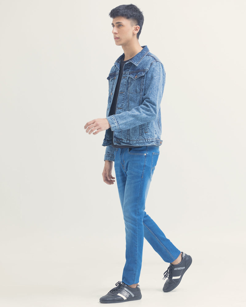 Men Denim Jacket - Engine - Buy Now