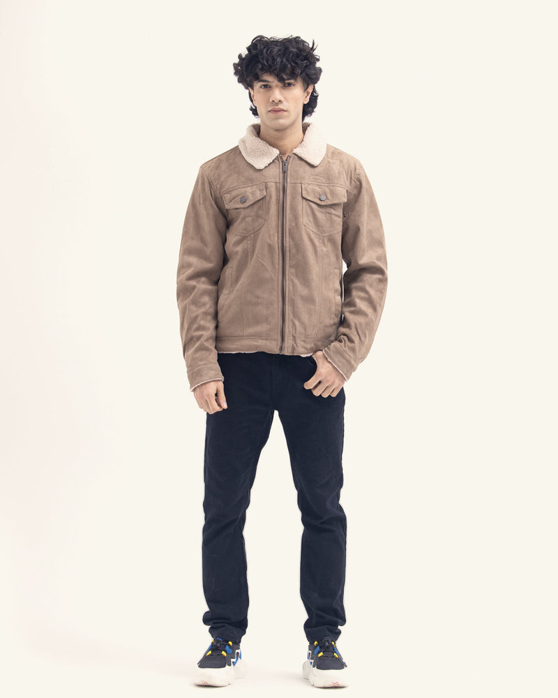 Men Suede Jacket - Engine - Buy Now