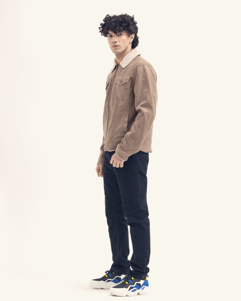 Men Suede Jacket - Engine - Buy Now