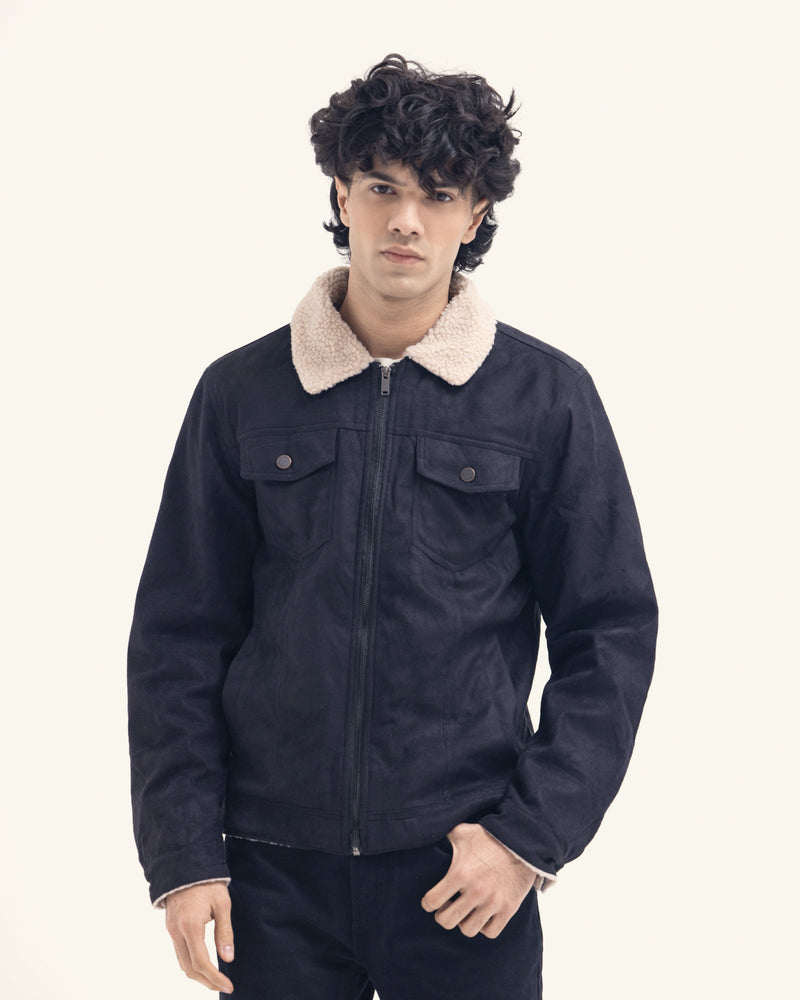 Men Suede Jacket - Engine - Buy Now