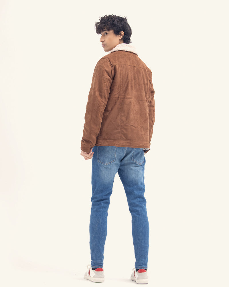 Men Suede Jacket - Engine - Buy Now
