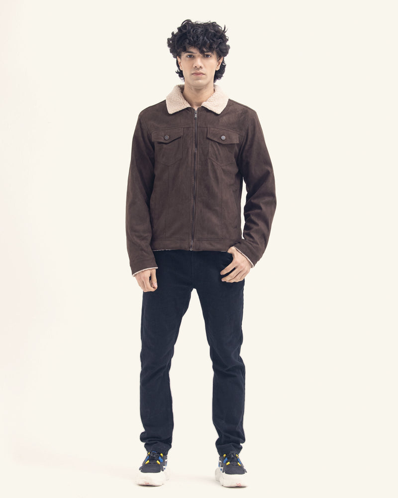 Men Suede Jacket - Engine - Buy Now