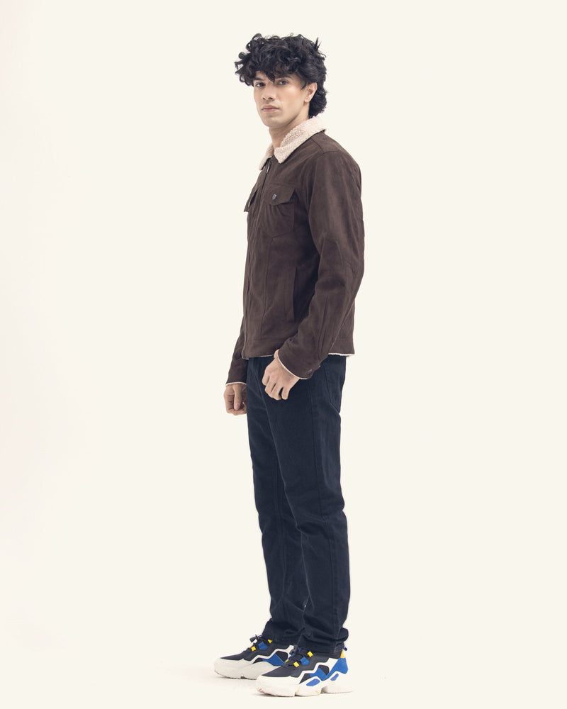 Men Suede Jacket - Engine - Buy Now