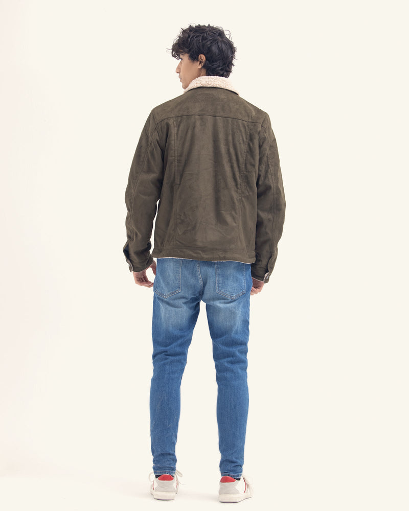 Men Suede Jacket - Engine - Buy Now