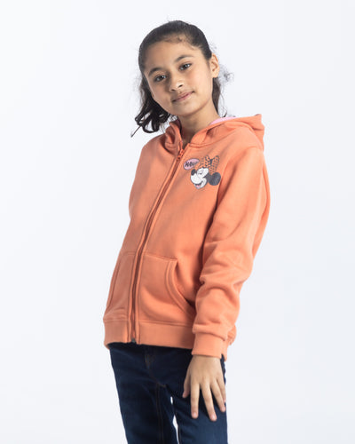 Girls Fashion Zipper Hoodie