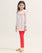 Gathered Top With Frill Detail And Balloon Sleeves For GIRLS - ENGINE