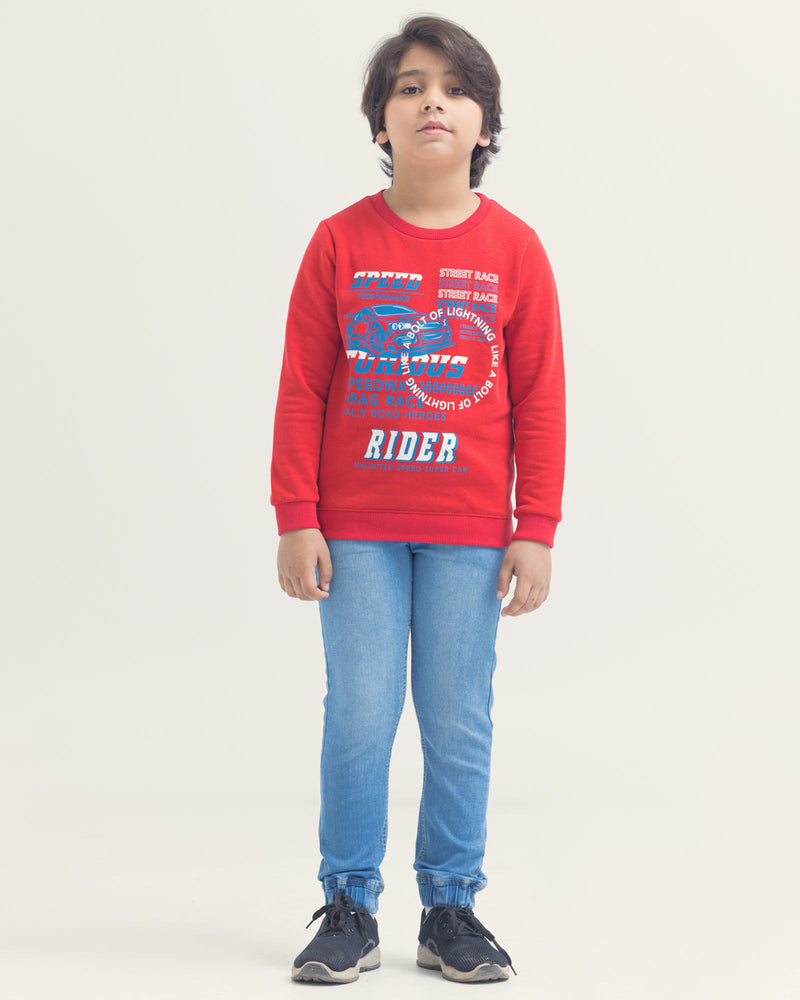 Boys Fashion Sweatshirt - Engine - Buy Now
