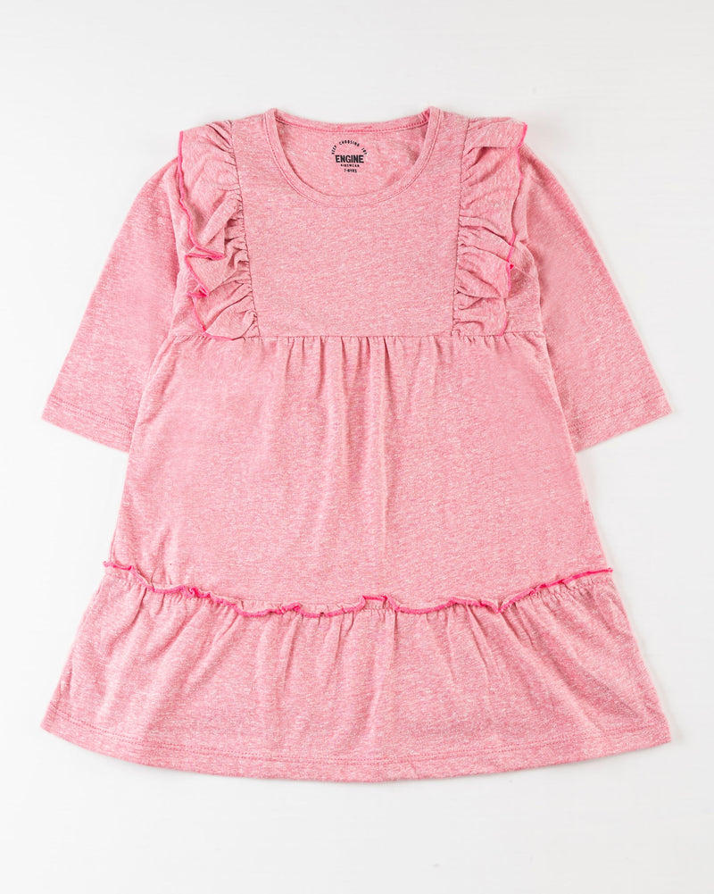 Girls Coral Tier Dress - Engine - Buy Now