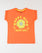 Girls Peach Color Pc Jersey S/S Graphic Knit Top Tee For GIRLS - ENGINE