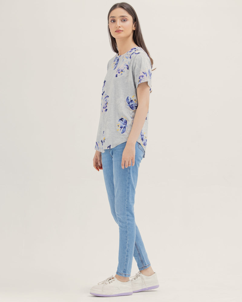 Women Rotary Print T-Shirt - Engine - Buy Now