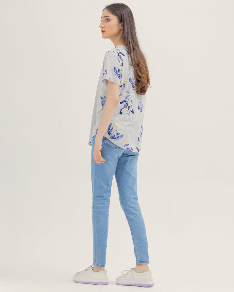 Women Rotary Print T-Shirt - Engine - Buy Now