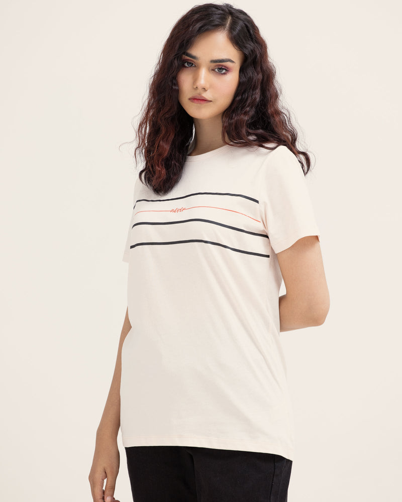 Women Light Pink Color Pc Jersey Fashion Knit Top Tee - Engine - Buy Now