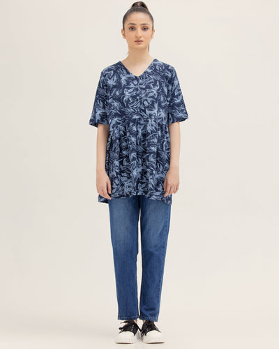 Women Rotary Print Top