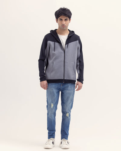 Men Fashion Zip Up Hoodie