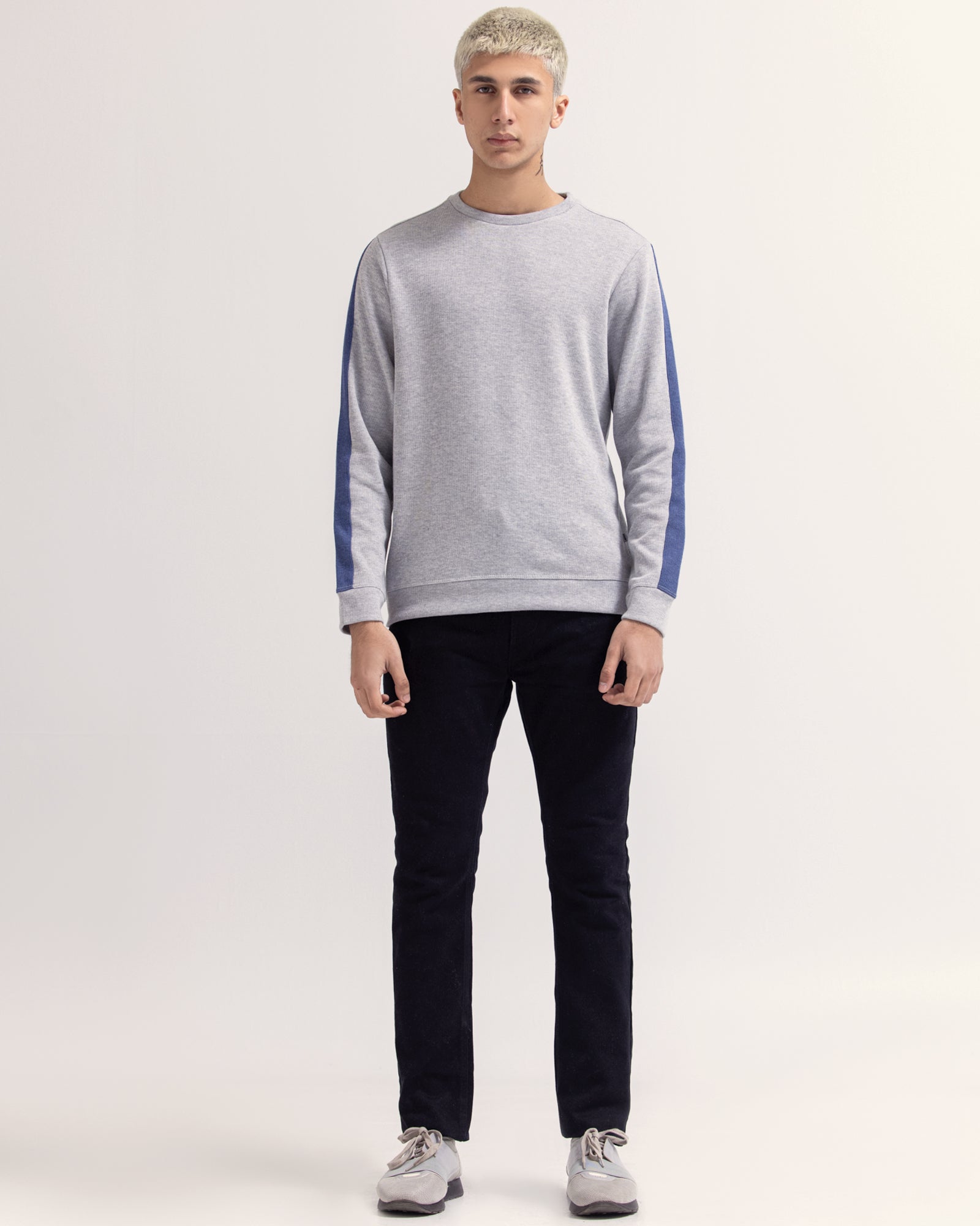 Men Grey Color Pc Jersey Fashion Sweatshirt