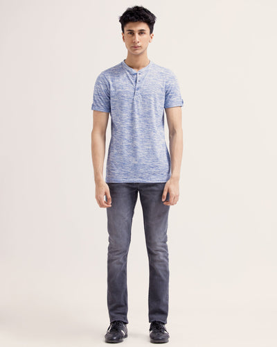 Men Short Sleeves Henley