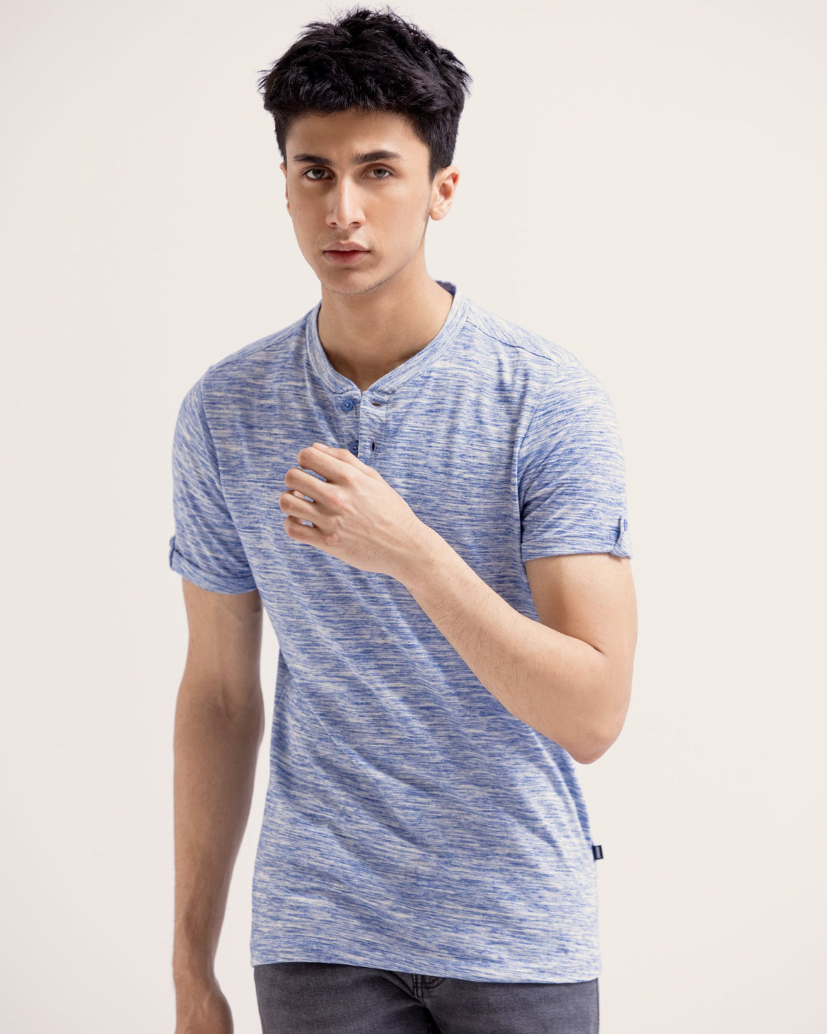 Men Short Sleeves Henley - Engine - Buy Now