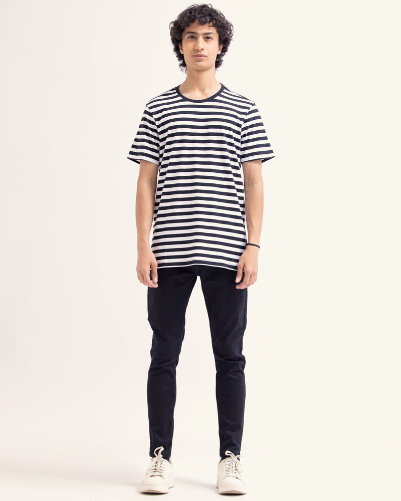Men Stripped T-Shirt - Engine - Buy Now
