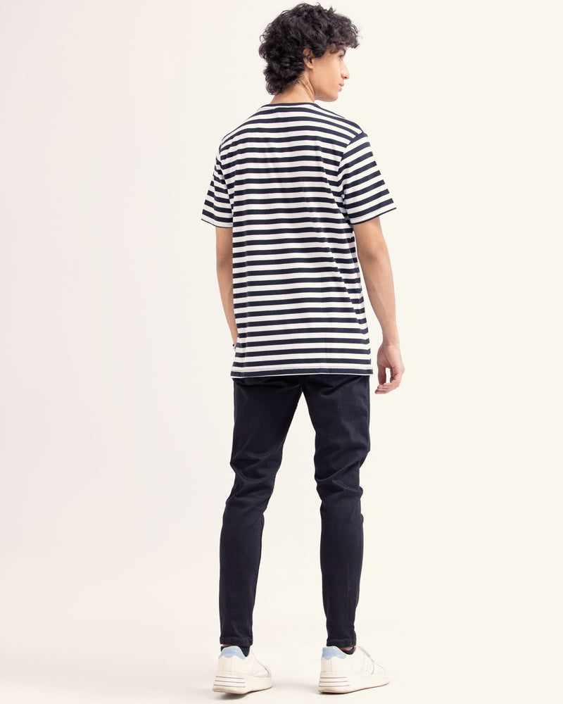 Men Stripped T-Shirt - Engine - Buy Now