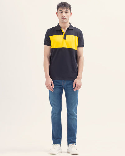Men Panel Polo Tee