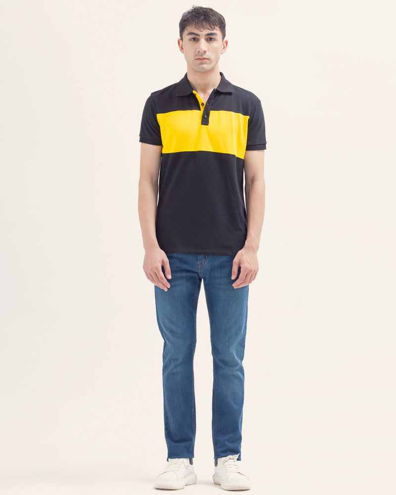 Men Panel Polo Tee - Engine - Buy Now