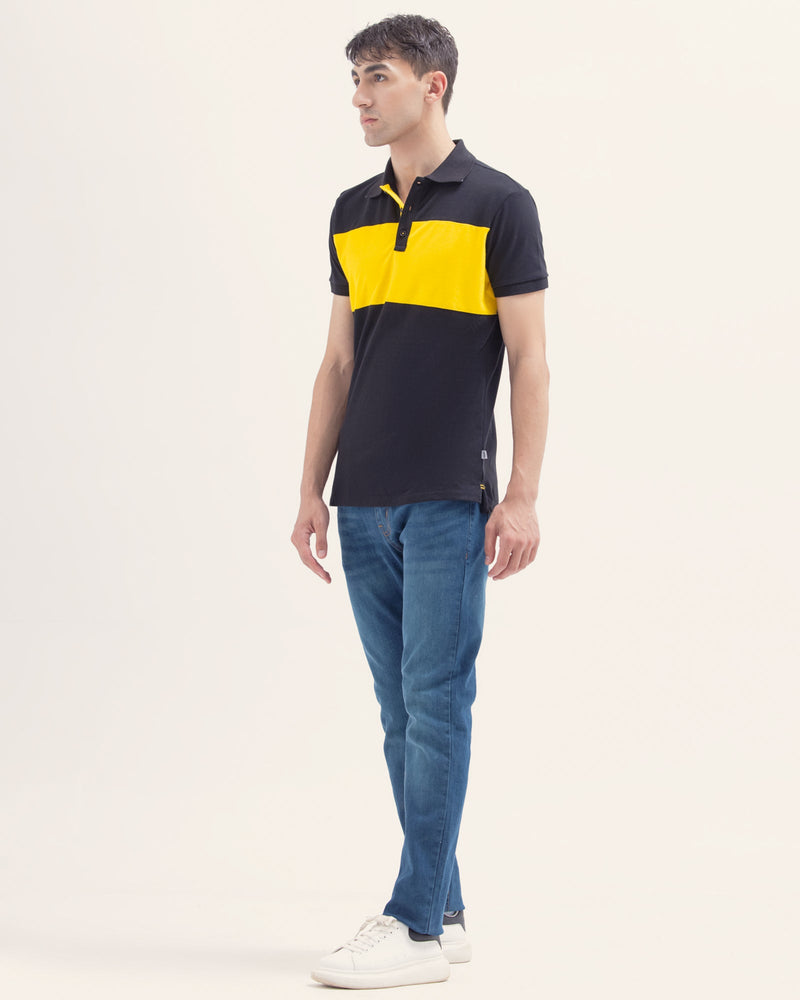 Men Panel Polo Tee - Engine - Buy Now