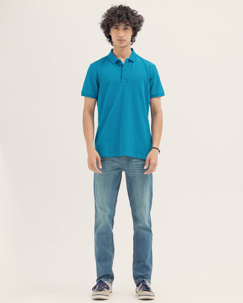 Men Solid Polo - Engine - Buy Now