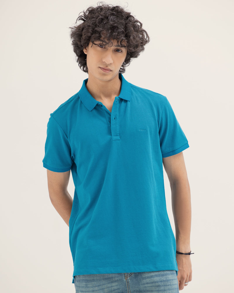 Men Solid Polo - Engine - Buy Now