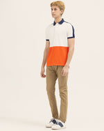 Men Color Block Polo - Engine - Buy Now