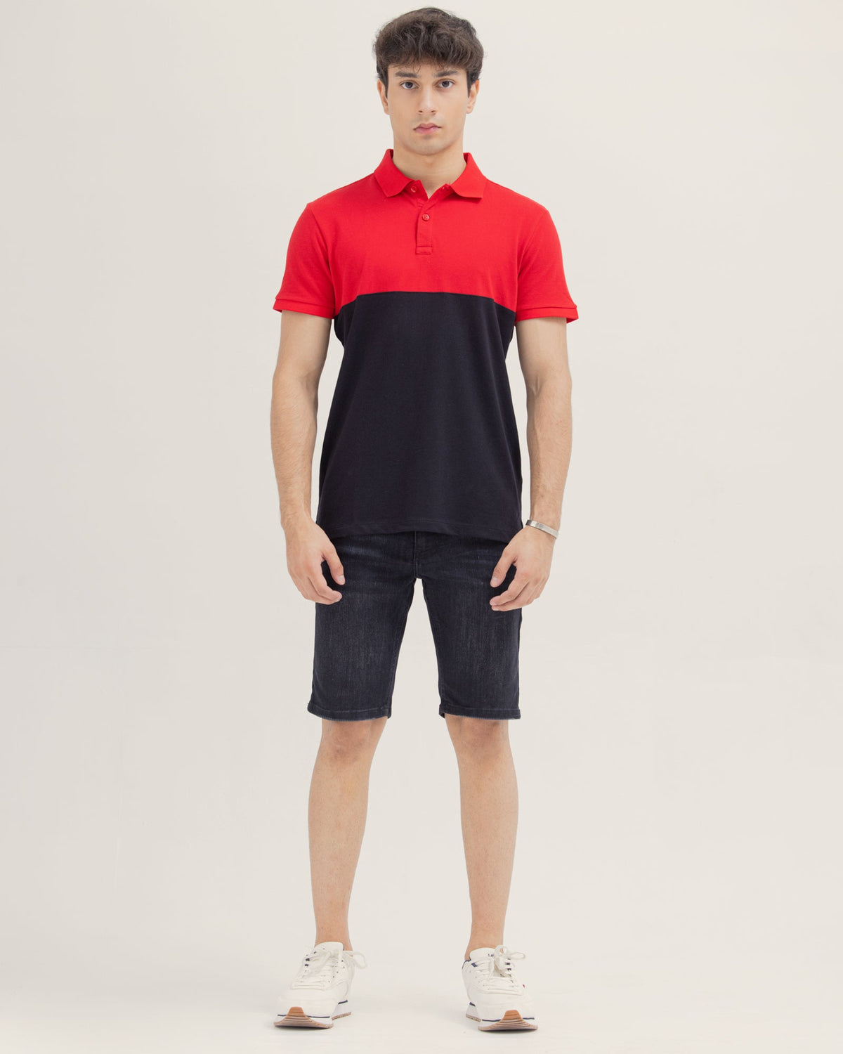 Men Color Block Polo - Engine - Buy Now