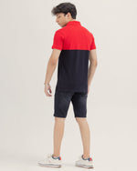Men Color Block Polo - Engine - Buy Now
