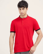 Men Ban Collar Polo - Engine - Buy Now