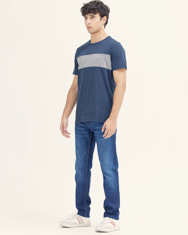 Men Color Block T Shirt - Engine - Buy Now
