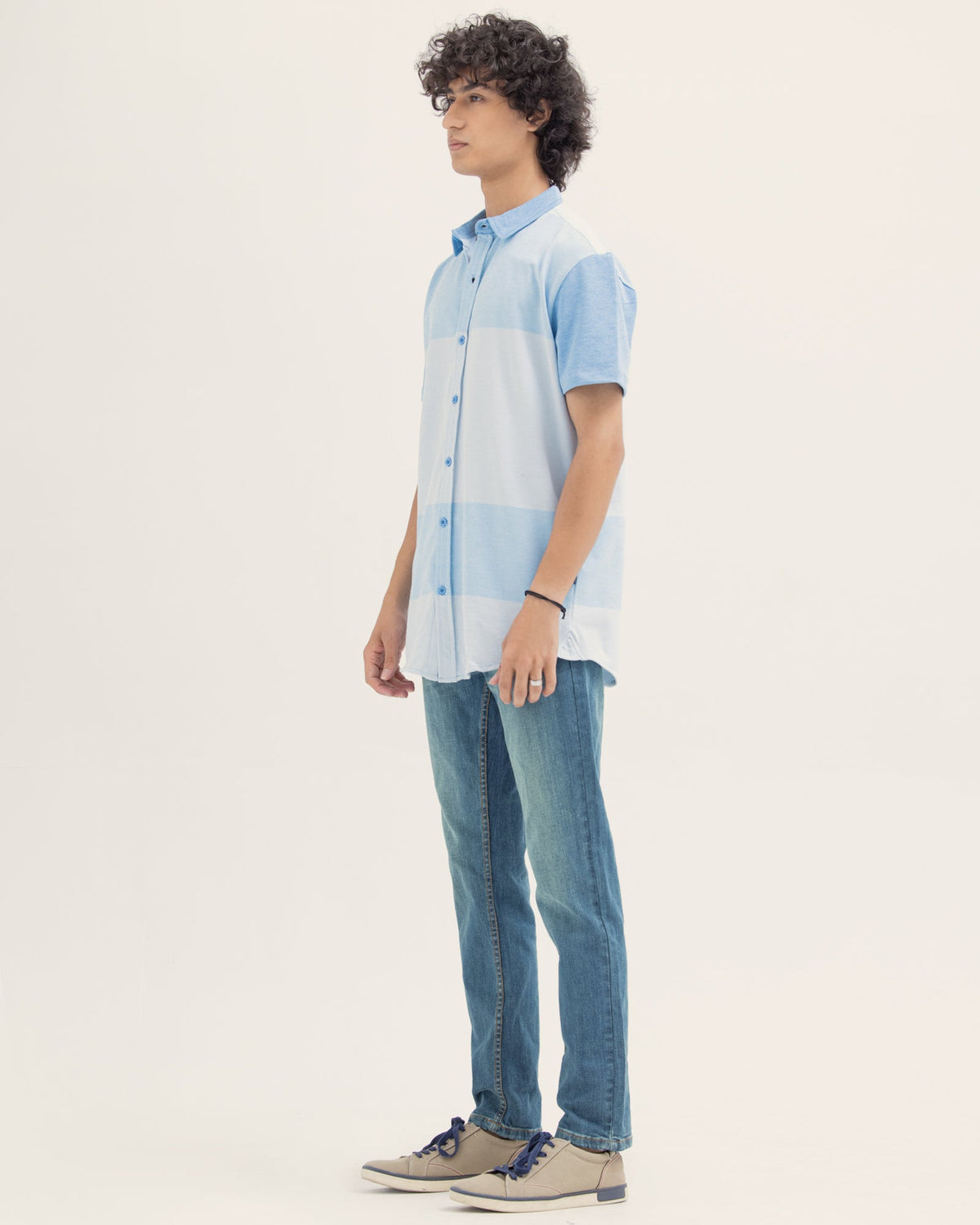 Men Color Block Button Down - Engine - Buy Now