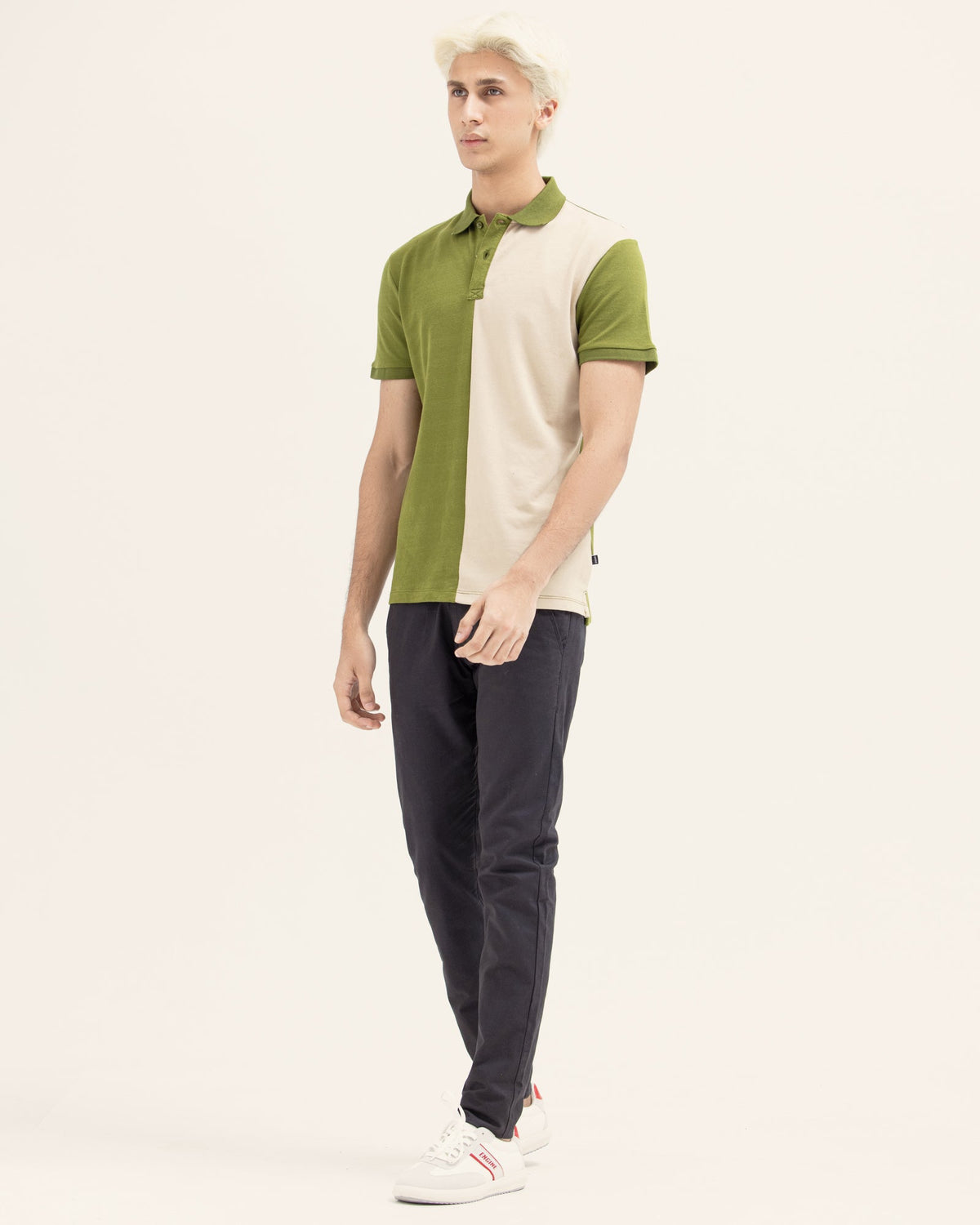 Men Color Block Polo - Engine - Buy Now