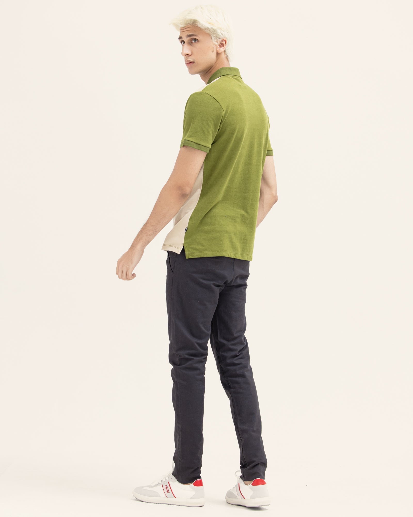 Men Color Block Polo - Engine - Buy Now