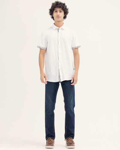 Men Plain Button Down