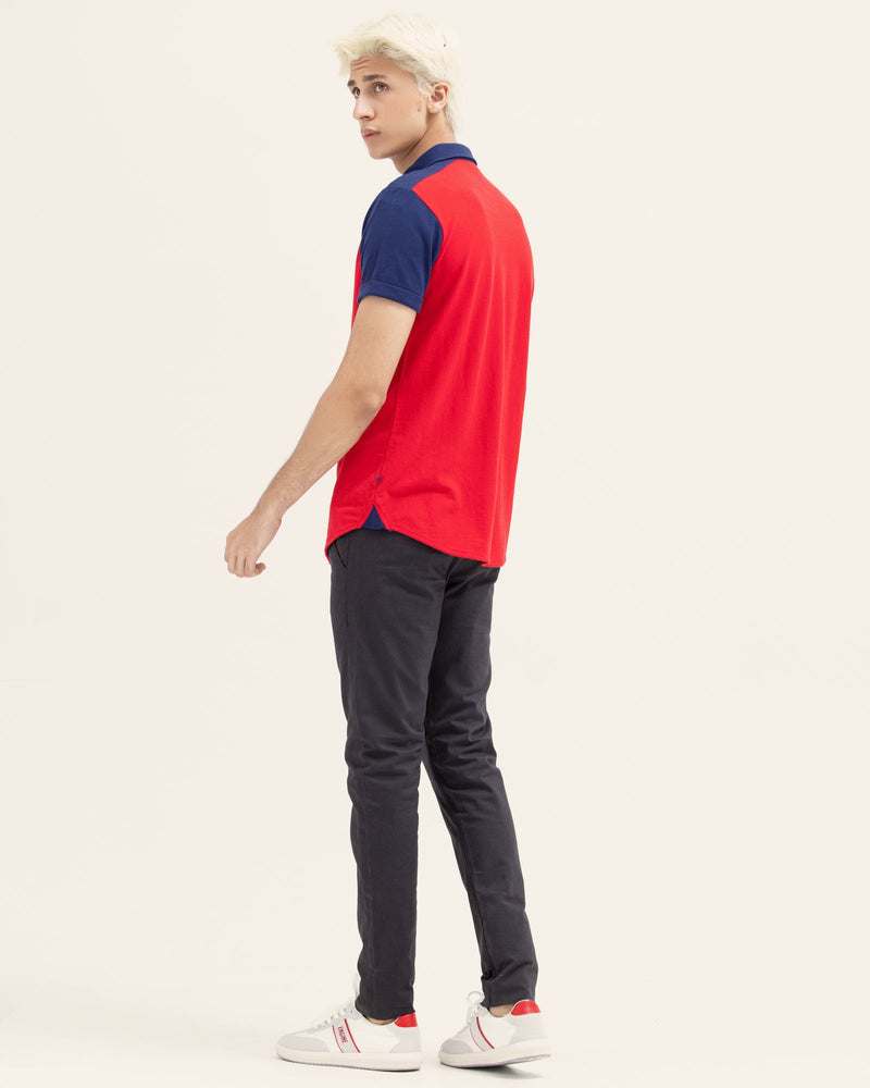 Men Contrasting Button Down - Engine - Buy Now