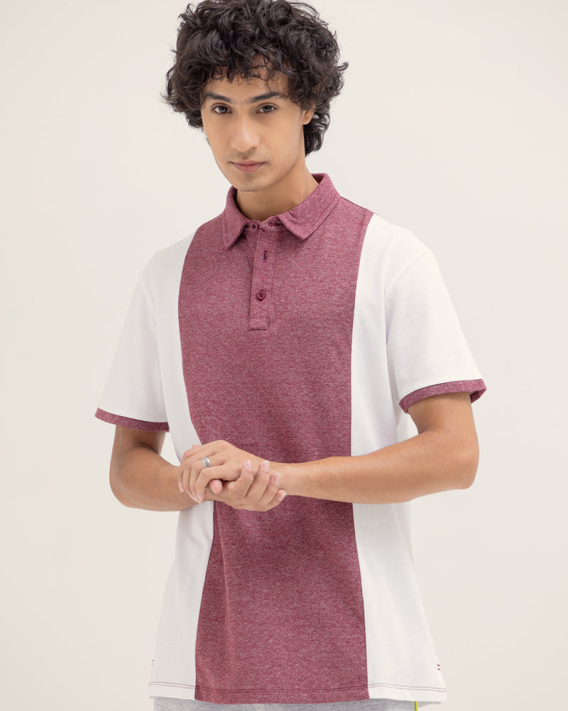 Men Panel Polo Tee - Engine - Buy Now