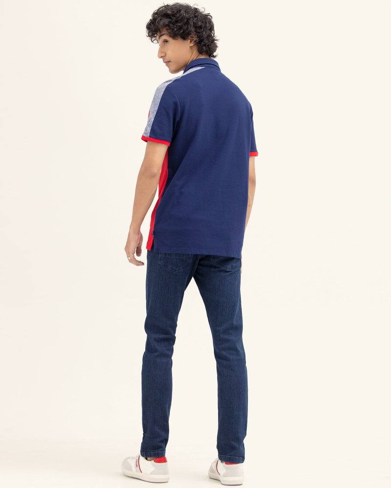 Men Solid Polo Tee - Engine - Buy Now