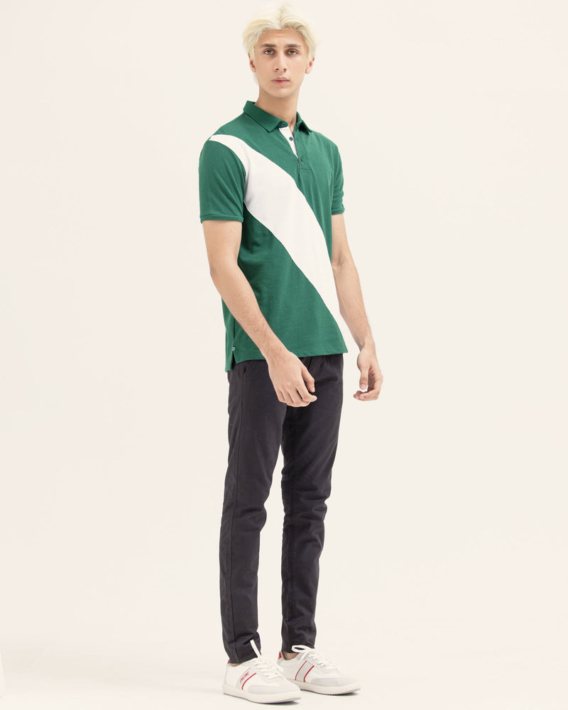 Men Panel Polo Tee - Engine - Buy Now