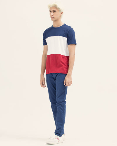Men Color Block T Shirt