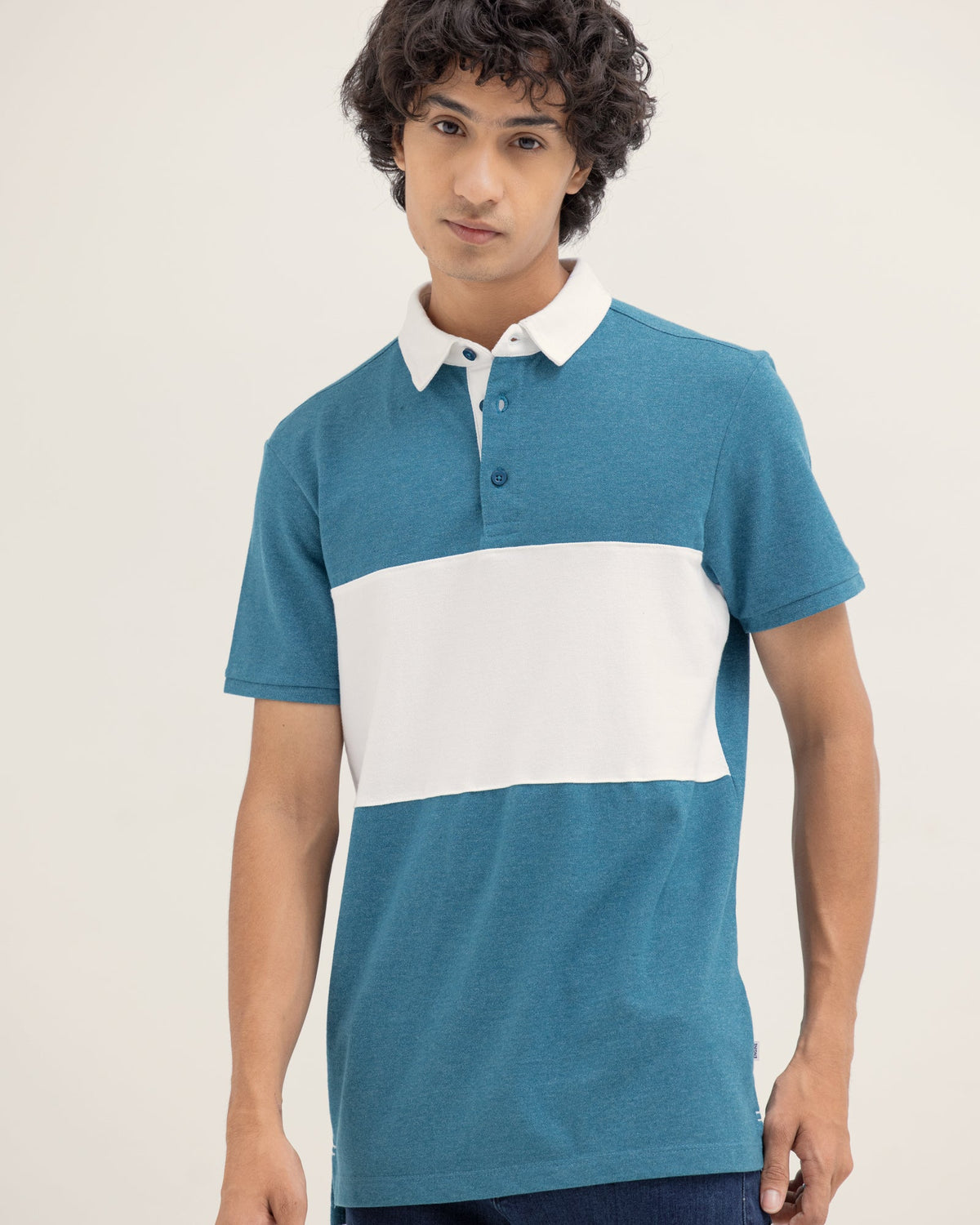 Men Color Block Polo - Engine - Buy Now