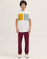 Men Color Block Button Down - Engine - Buy Now