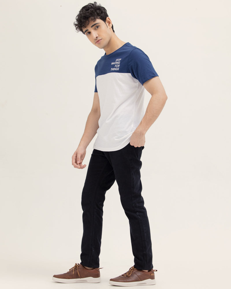 Men Color Block T Shirt - Engine - Buy Now