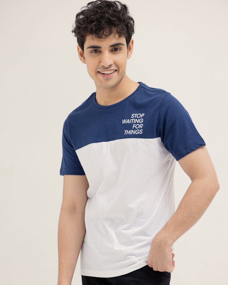Men Color Block T Shirt - Engine - Buy Now