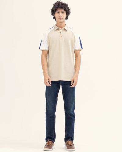Men Panel Polo Tee