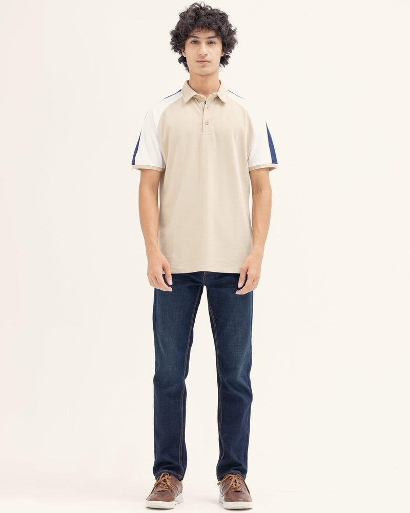 Men Panel Polo Tee - Engine - Buy Now