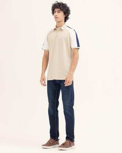 Men Panel Polo Tee